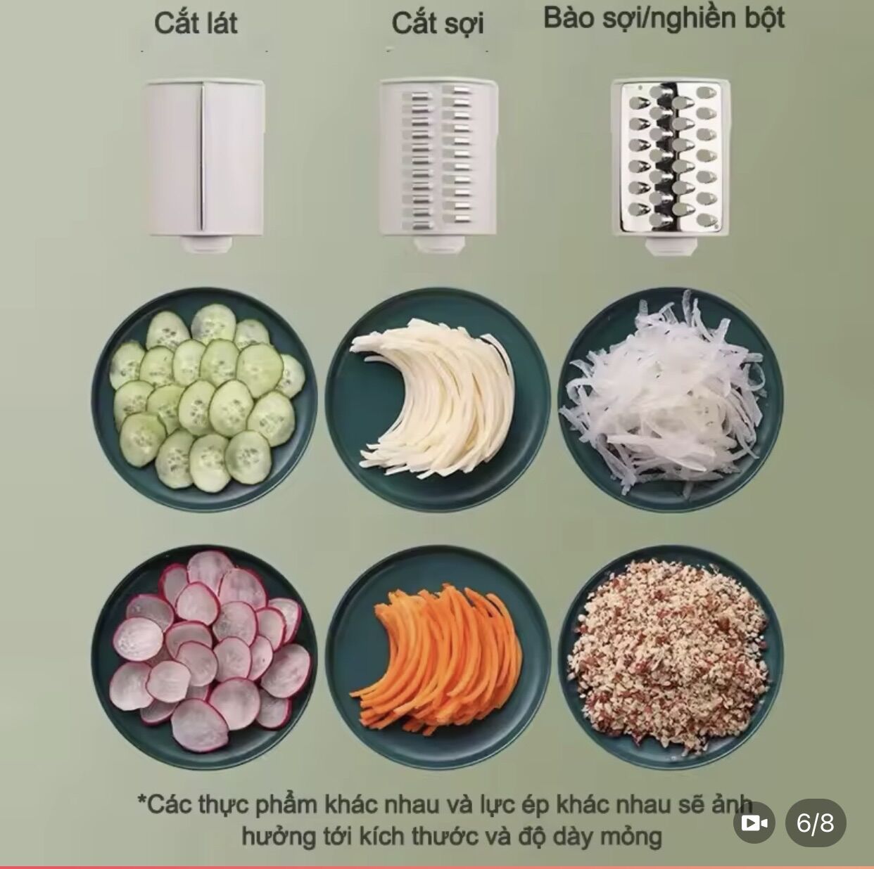 Máy Bào Sợi, Thái Lát Rau Củ Quả Đa Năng Thông Minh