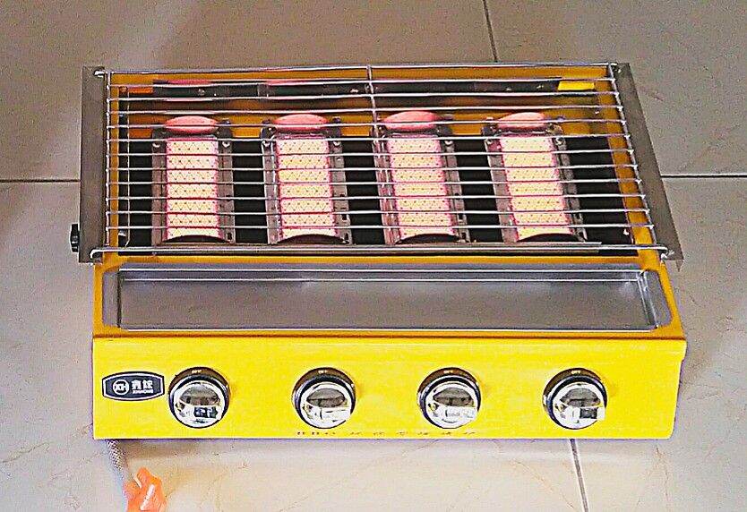 Bếp nướng bbq 4 lò nướng hàu, nướng thịt bảo hành 12th