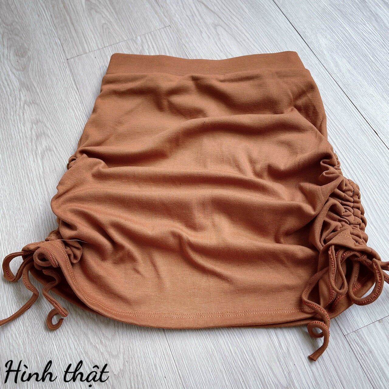 ( Hàng đẹp ) Chân váy thun rút dây 2 bên có quần bên trong