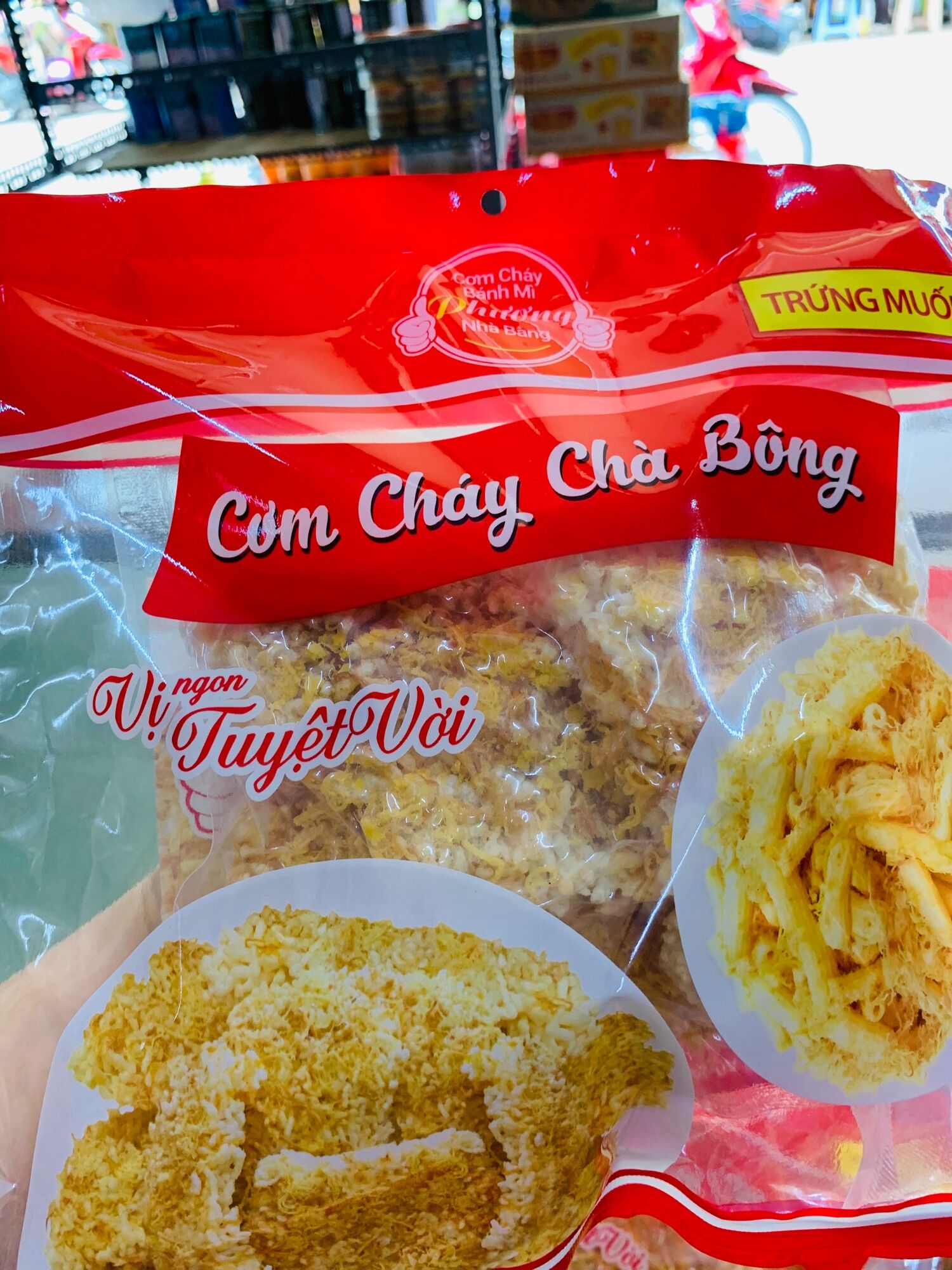 Cơm cháy chà bông trứng muối Phương 1 bịch 170gr