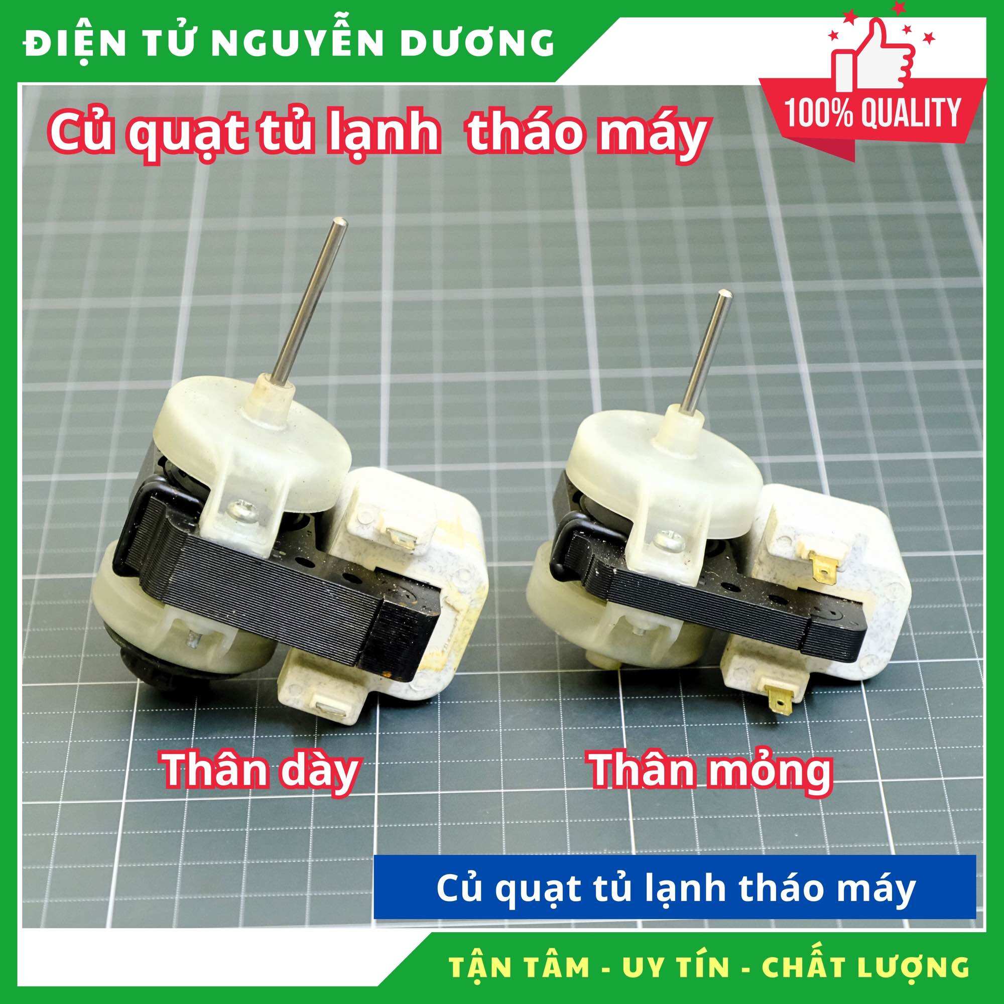 Mô tơ quạt tủ lạnh, hàng chính hãng tháo máy đã được kiểm tra kỹ trước khi bán