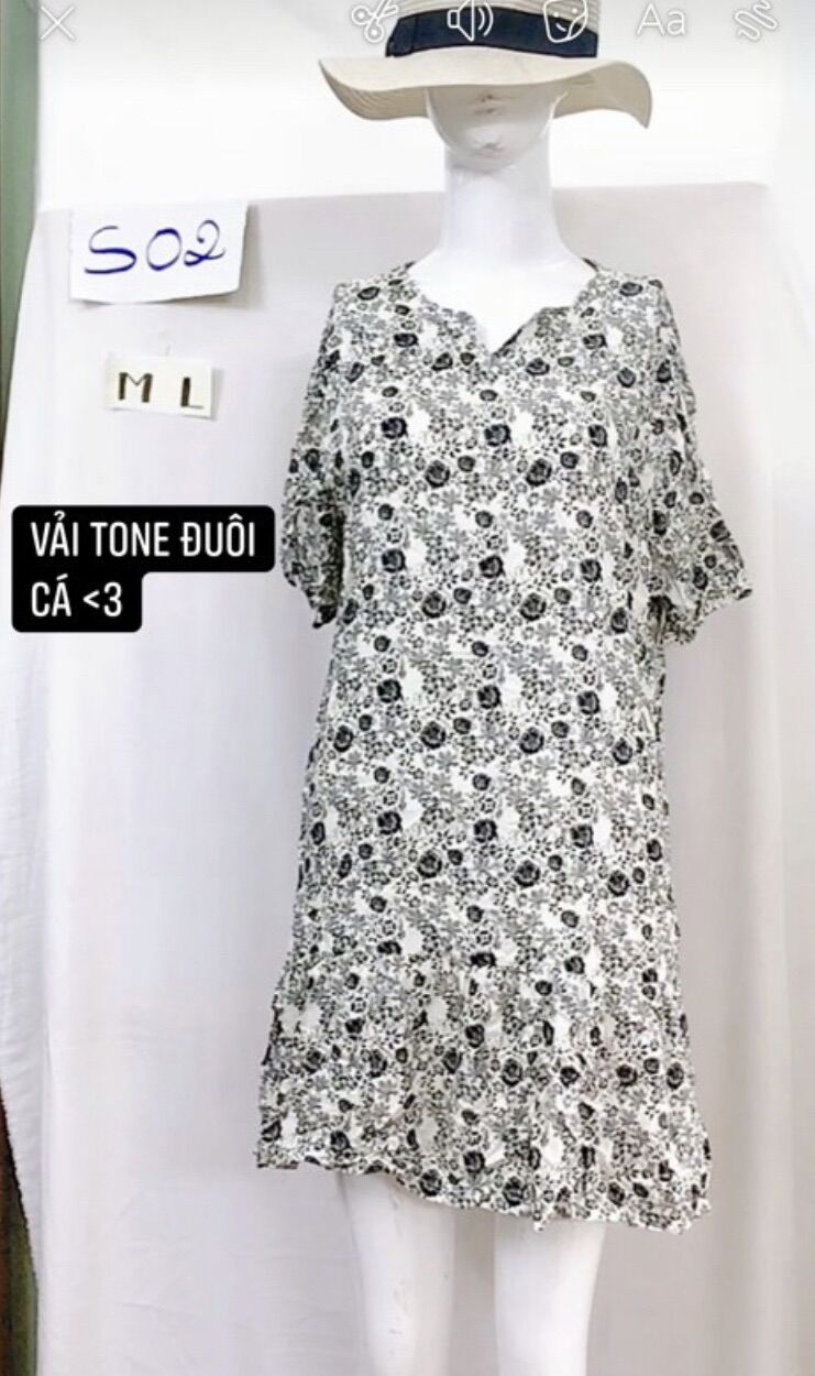 đầm suông đuôi cá size M/L.S02