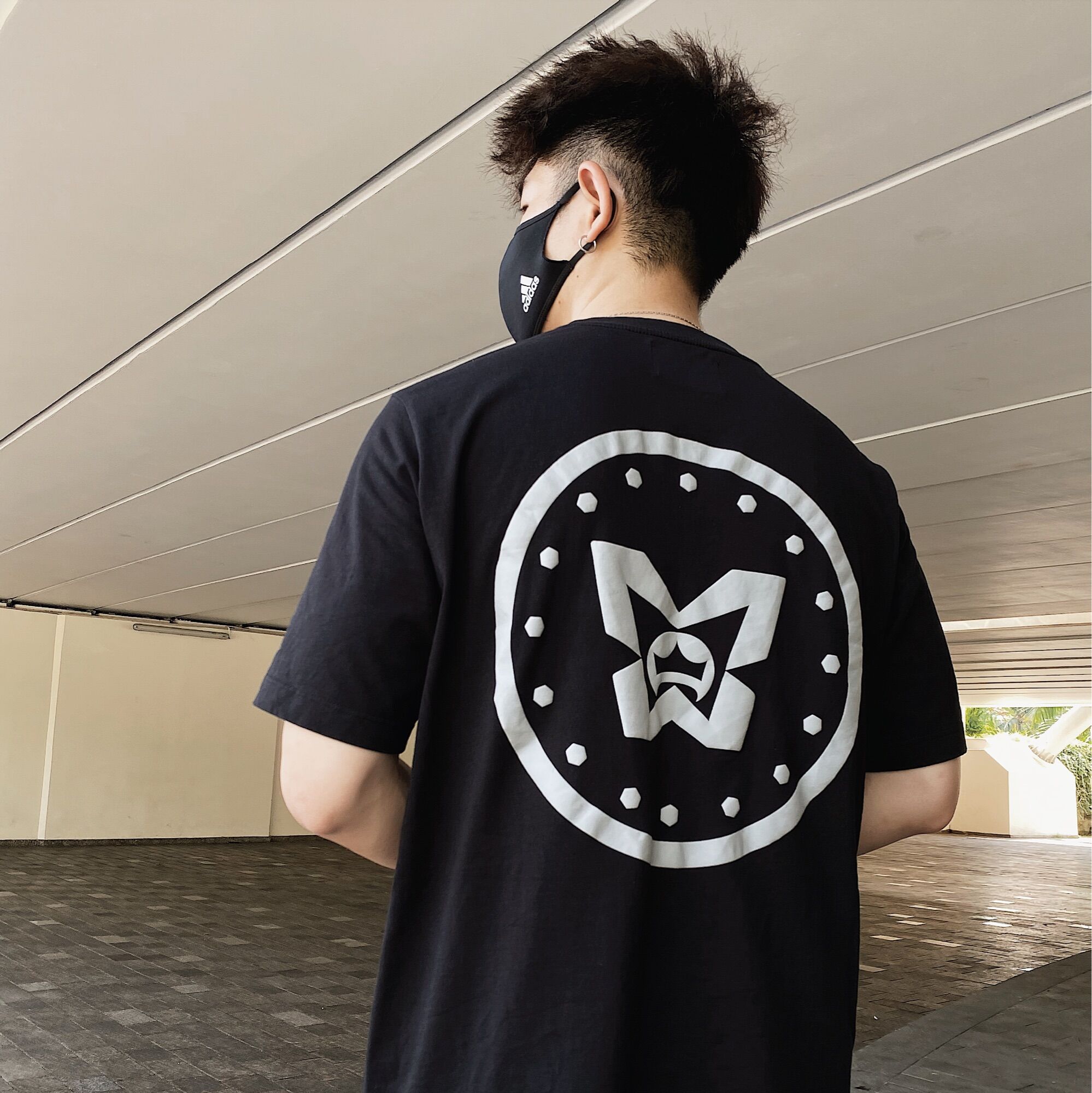 Maison De Mas Printed Big Logo T shirt