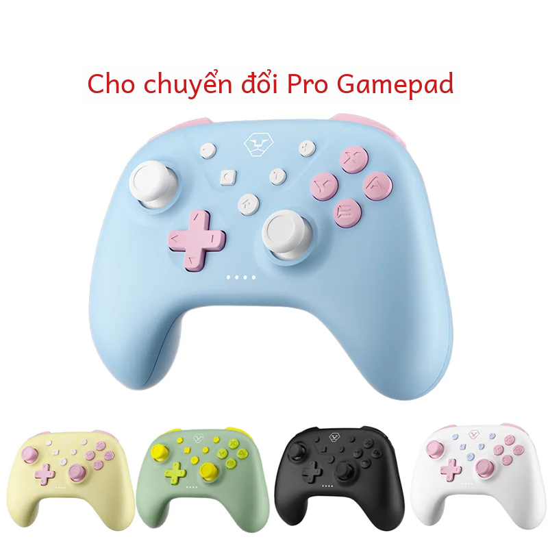 Bộ điều khiển không dây Aolion cho tay cầm chơi game Nintendo Switch Pro có chức năng Turbo Tương thích với Oled/lite/pc/ios/android Bluetooth và giao diện 2.4g Giao diện USB