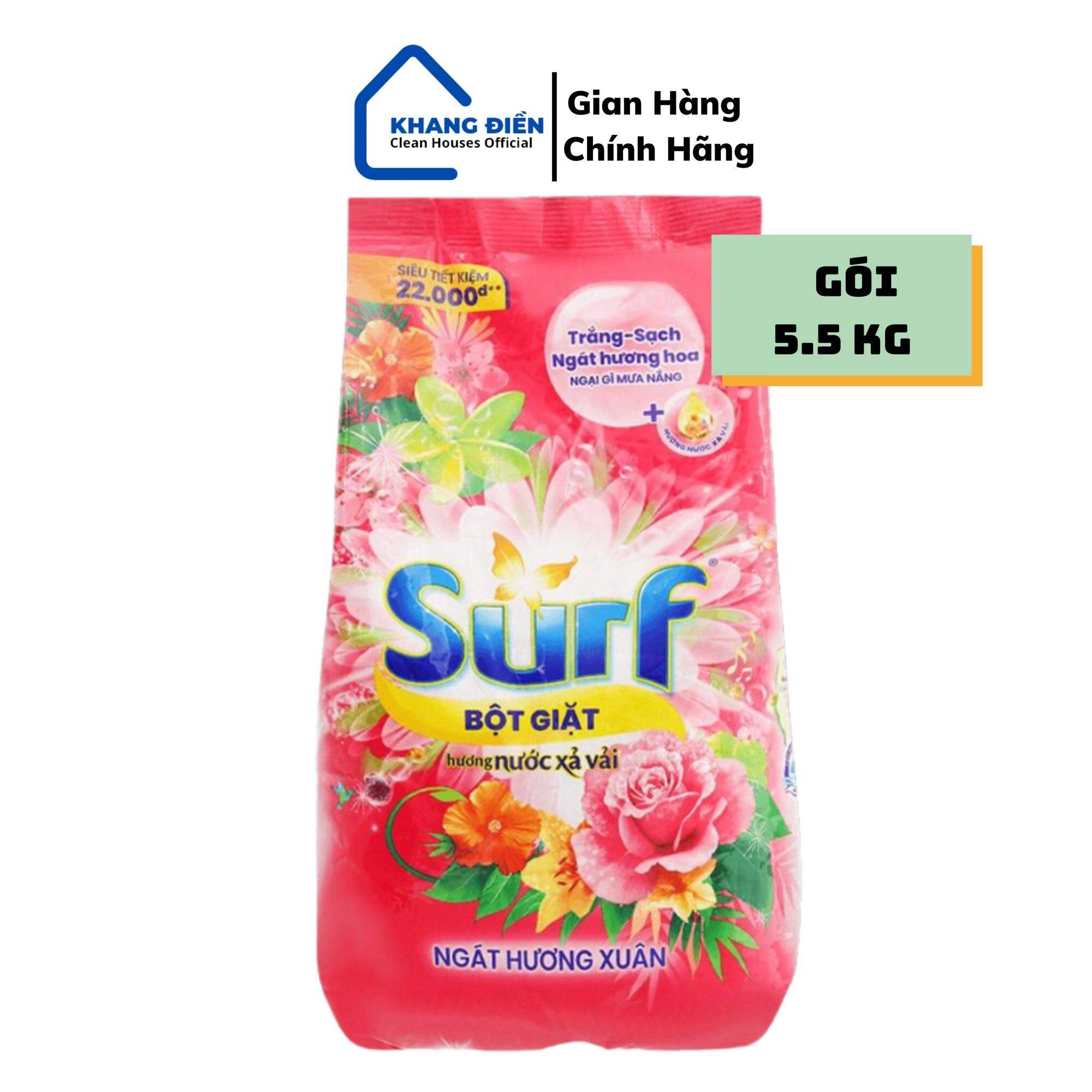 Bột giặt Surf ngát hương xuân 5.5kg- CHÍNH HÃNG