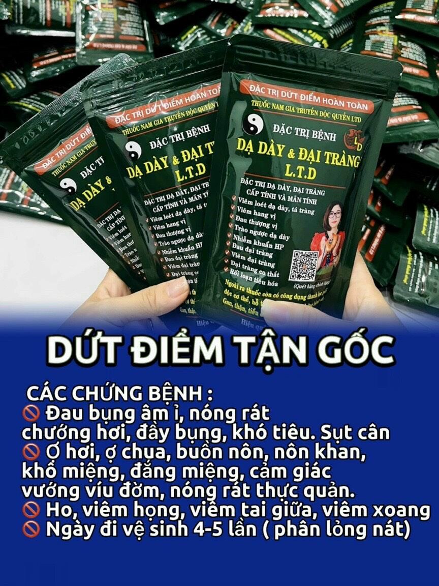 Dạ dày đại tràng LTD, L.T.D lò thị dịu (Dạng viên nang dễ uống)