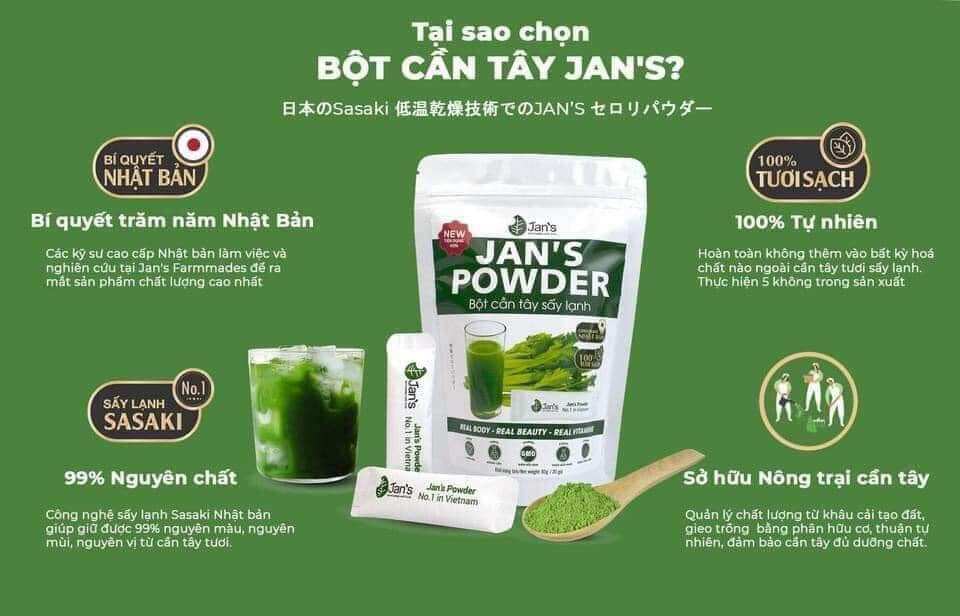 Bột cần tây sấy lạnh Jan’s
