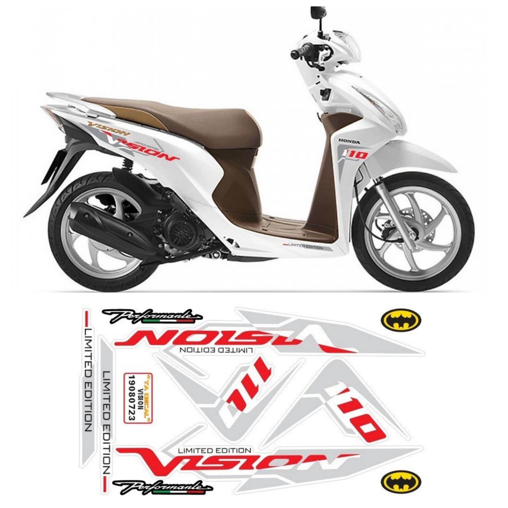 Tem xe VISION mẫu mới tem chống phai màu