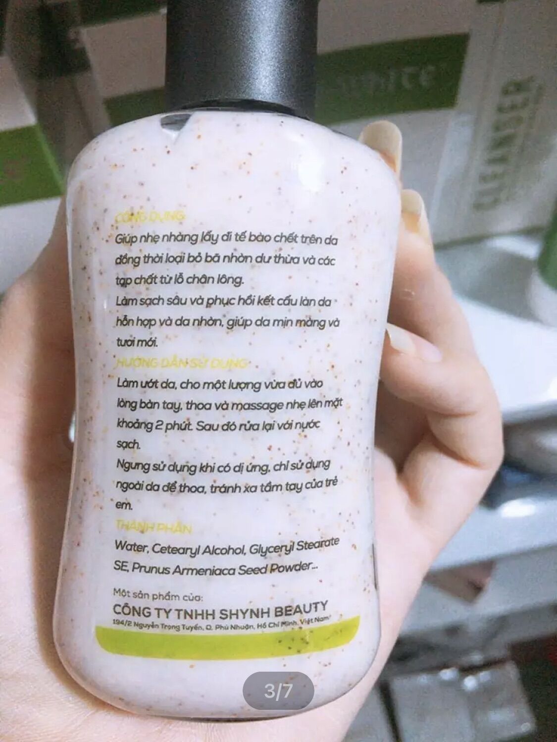 Muối Tẩy Tế Bào Chết Hạt Mơ Swhite dành Cho da Mặt