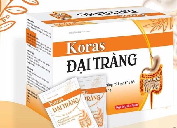 Koras viêm đại tràng- Tăng cường tiêu hoá, giảm nguy cơ viêm đại tràng. Hộp 20 gói
