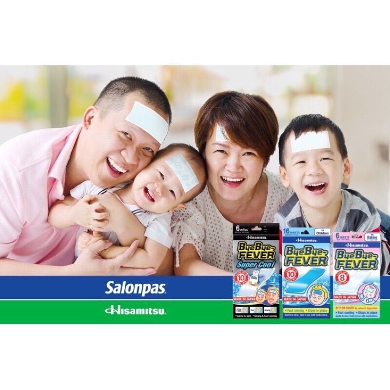 Miếng Dán Hạ Sốt ByeBye Fever - Túi 2 Miếng