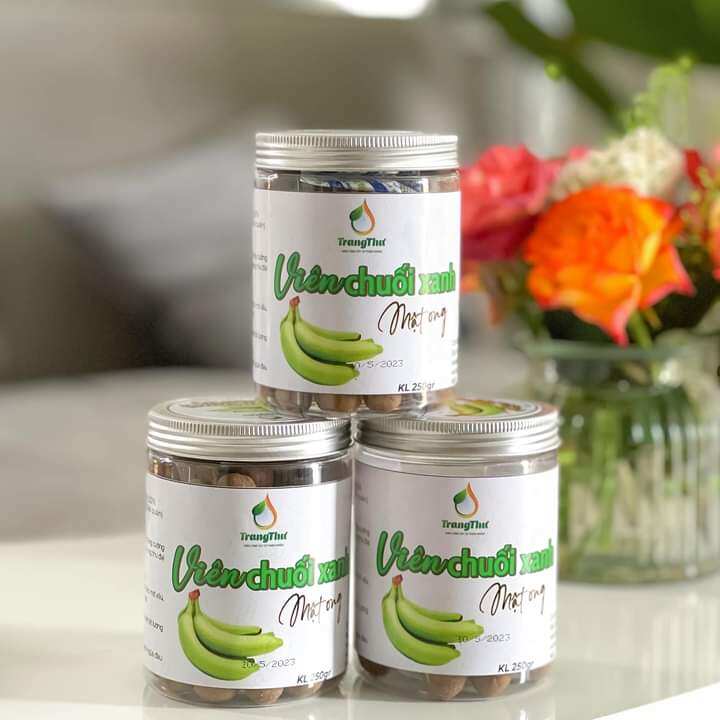 Viên Bột Chuối Xanh mật ong