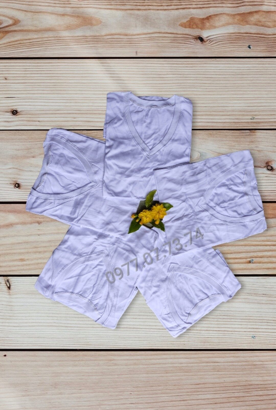 Combo 5 áo lót thun nam cổ tim