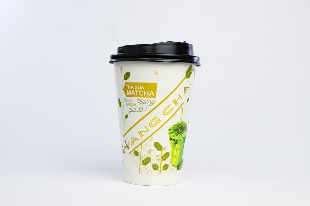 Trà sữa tự pha trân châu trắng Wangcha ly 100gr - vị matcha