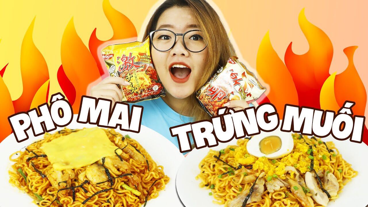 thùng 30 gói mì trộn cay nissin hàn quốc vị gà cay trứng muối