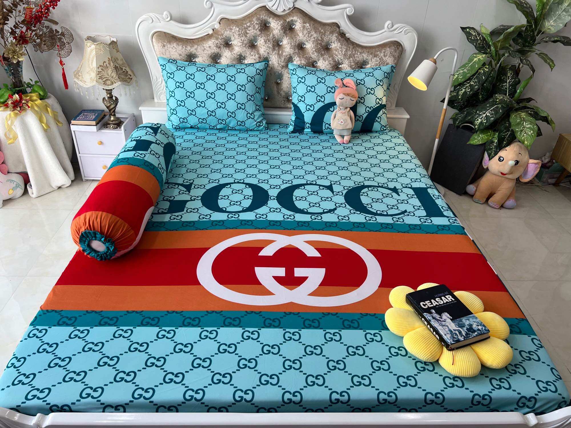 Bộ 4 drap/ga áo gối Thun lạnh hàn quốc 3D Vạn Phát