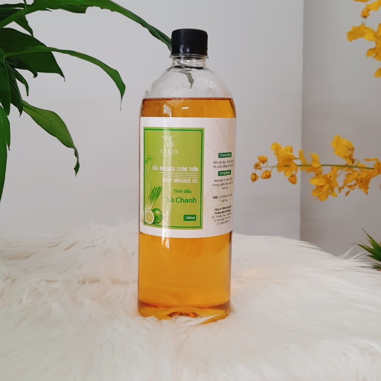 Tinh dầu massage sả chanh 1L