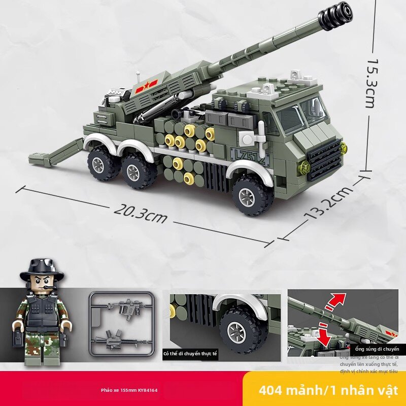 Kazi | Đồ Chơi Lắp Ráp Xe Bọc thép Quân Sự