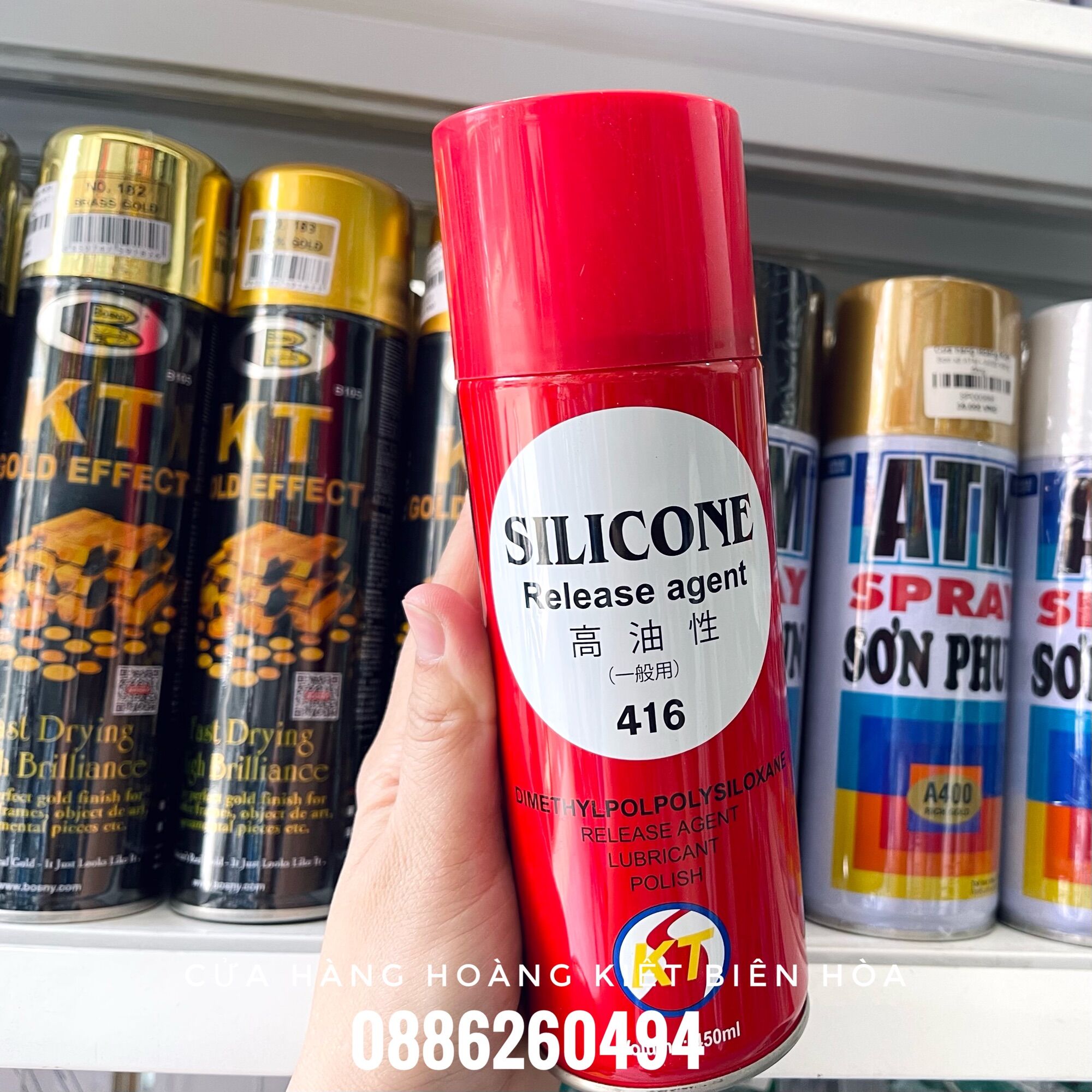 DẦU XỊT TÁCH KHUÔN SILICONE 416 CHAI 450ML