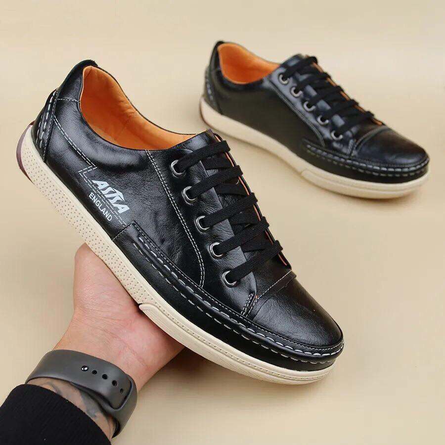 Giày Asisa - Giày đẹp đi bốn mùa khuyến mãi quà tặng đến 50k ( lót thoáng khí+ xi hàn quốc) kiểu dáng thể thao khỏe khoắn năng động Giày da bò đế cao su khâu âm rất hợp cho đi chơi du lịch kết hợp đi làm với độ bền Bỉ của sản phẩm Giày Asisa