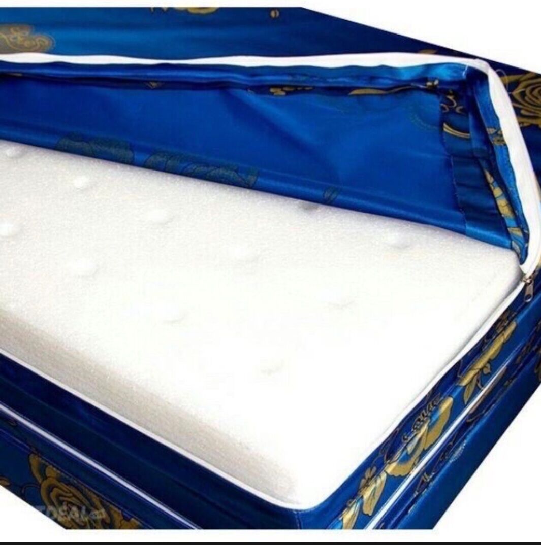 Áo bọc nệm gấp 3 độ dày nệm 10 phân vải gấm valize cao cấp kích thước 1m8 1m6 1m4 1m2 x 2m.