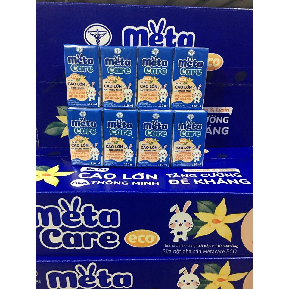 Thùng 48 hộp sữa Metacare gold 180ml