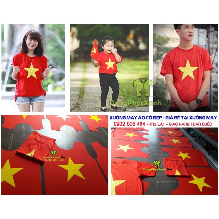 Áo cờ đỏ sao vàng trẻ em