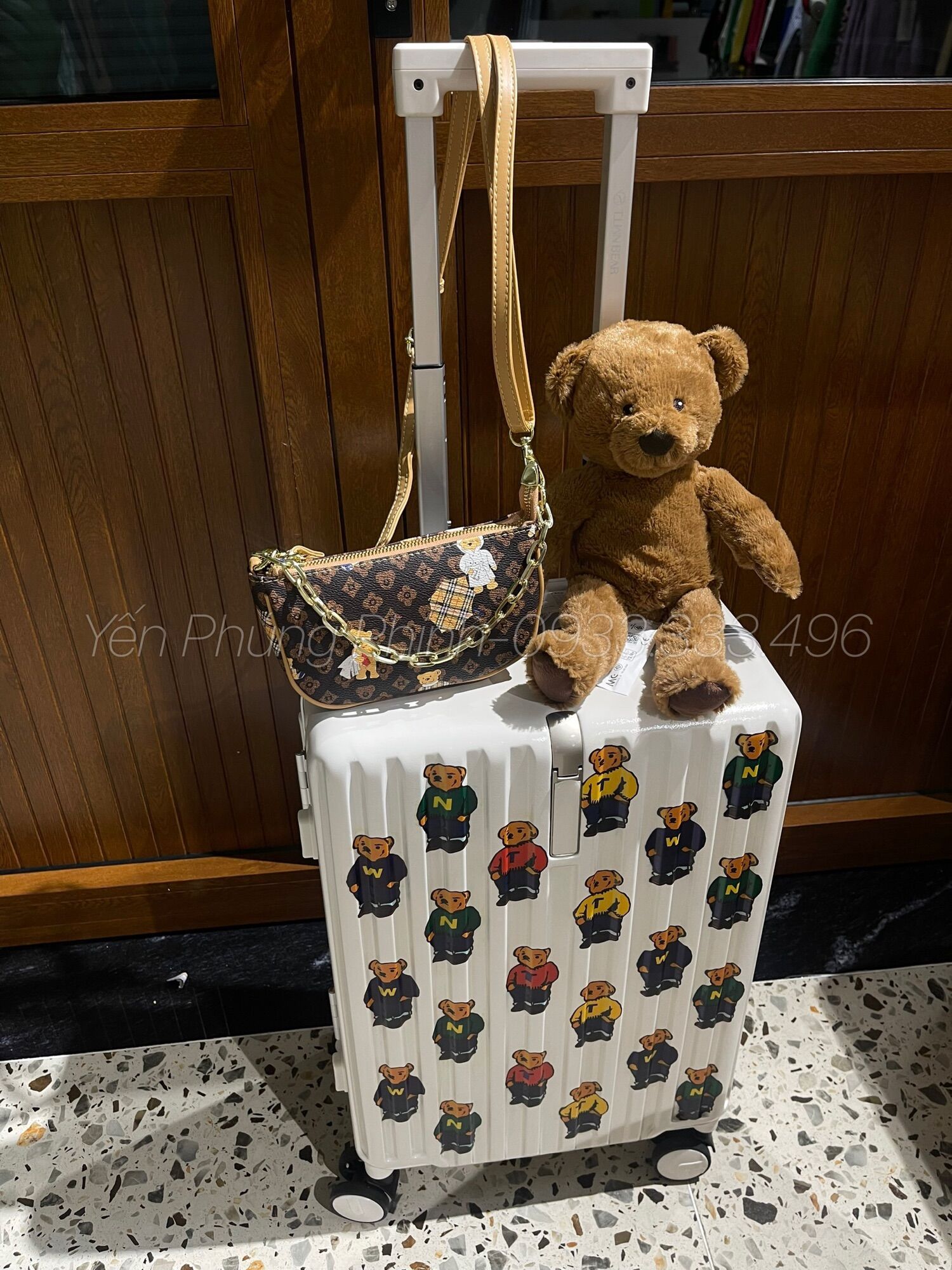 Túi kẹp nách ttwn bear gấu nâu