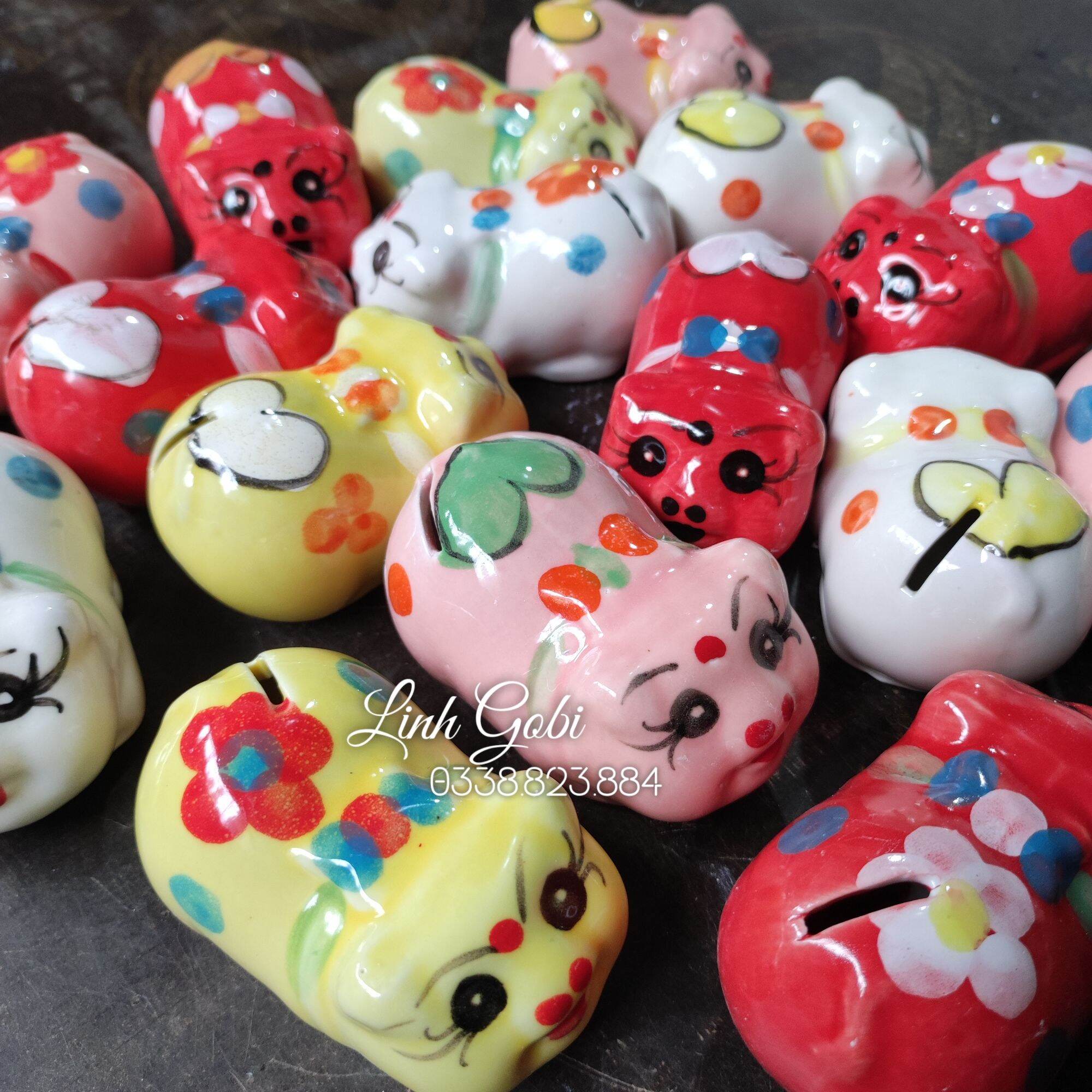Heo sứ , lợn sứ Mini dáng nằm