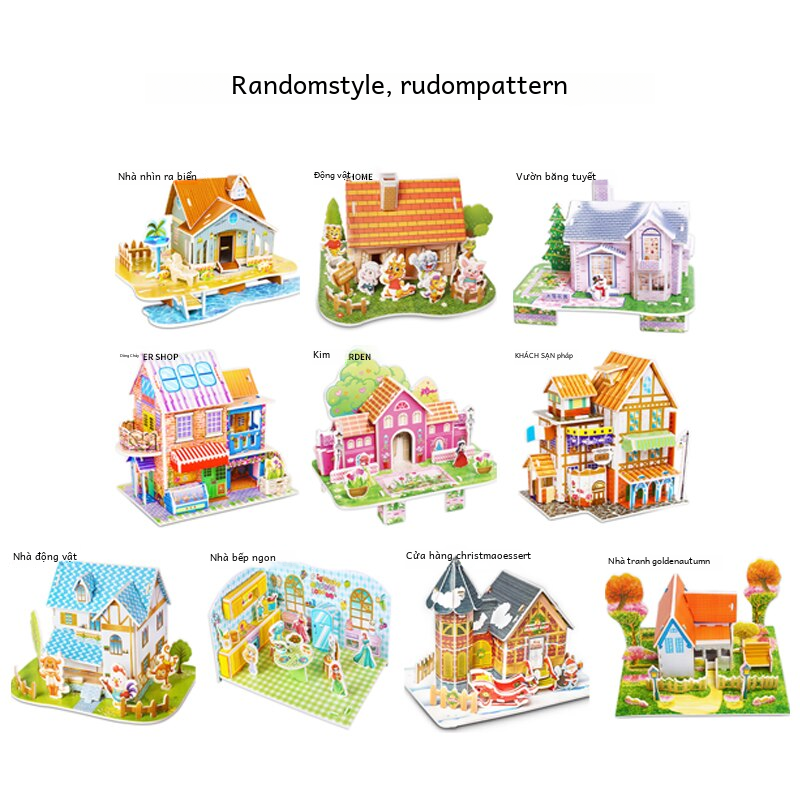 Trẻ em câu đố 3d câu đố handmade diy giấy mô hình câu đố bé não phát triển giáo dục đồ chơi trẻ em quà tặng