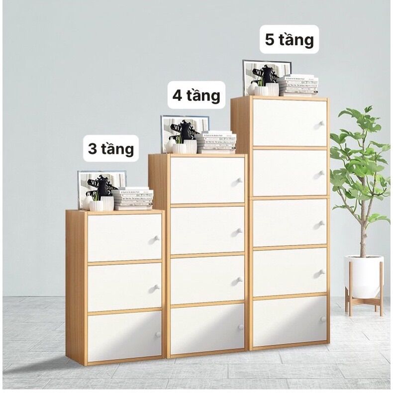Kệ gỗ để đồ đa năng 4 tầng (120x30x20cm)