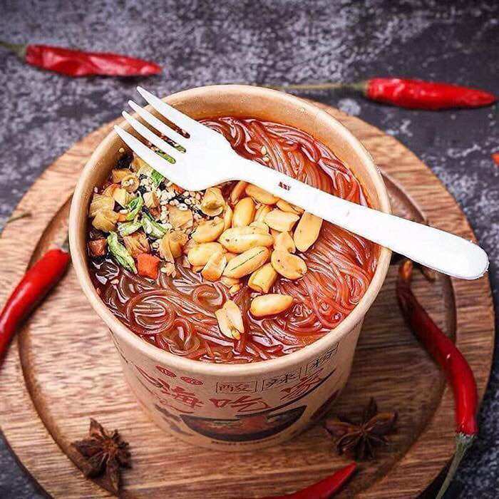 Miến chua cay Trùng Khánh, miến ly, mì ly