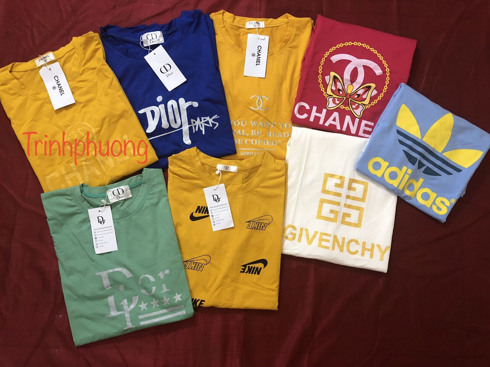 Áo thun cotton 100% -form rộng in chữ - ảnh chụp thật màu sắc shop tự chụp