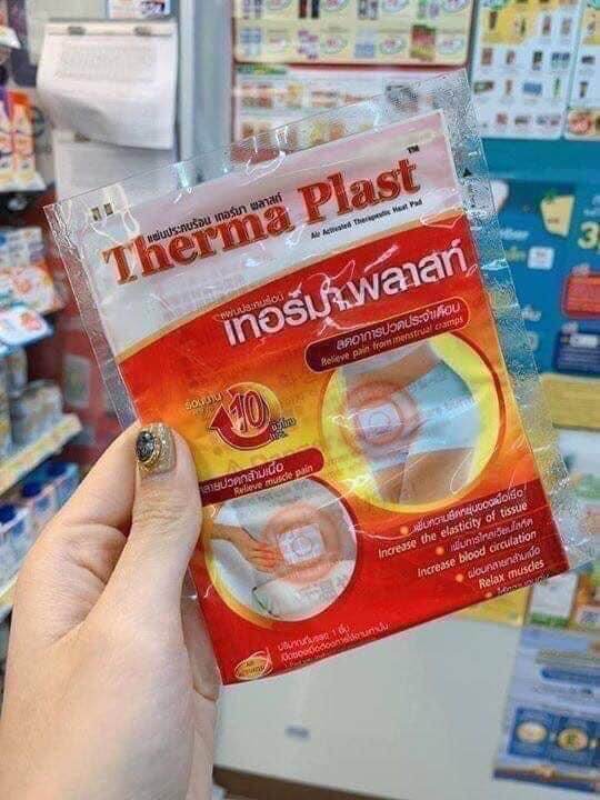 Miếng dán thảo dược giảm đau bụng kinh therma plast