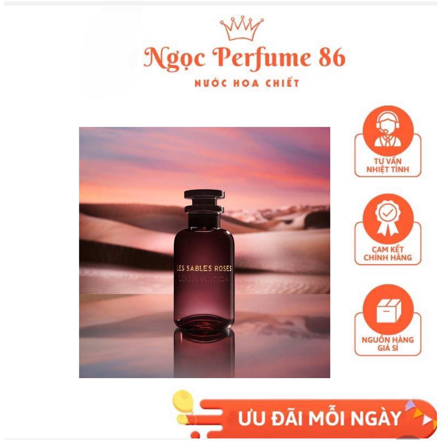10ml Nước hoa LV Les sables - Nước hoa unisex