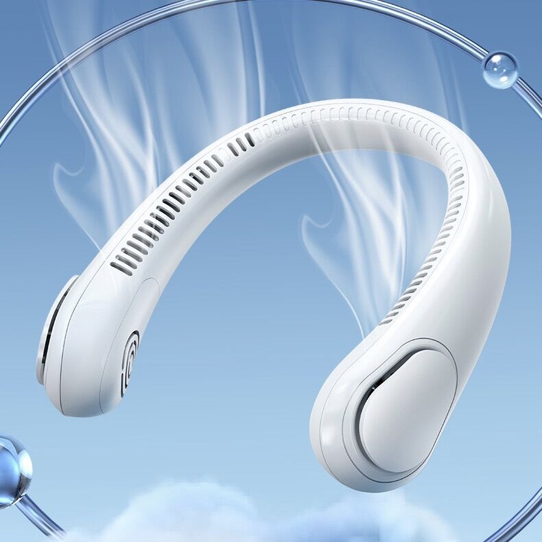 Quạt đeo cổ usb không cánh 3 chế độ gió