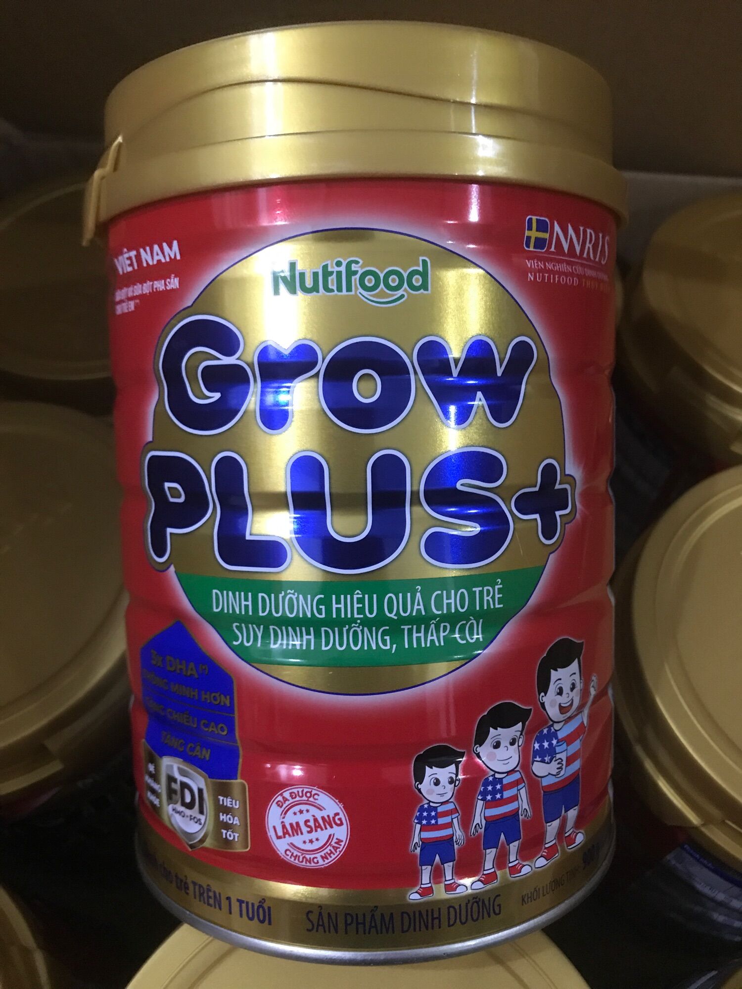 Sữa Growplus đỏ 900g date luôn mới