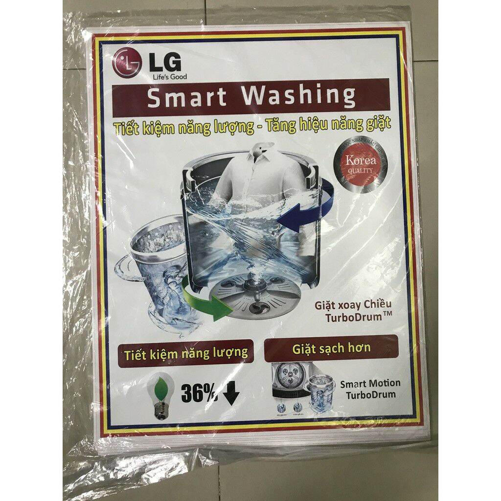 combo 5 tem dán máy giặt LG