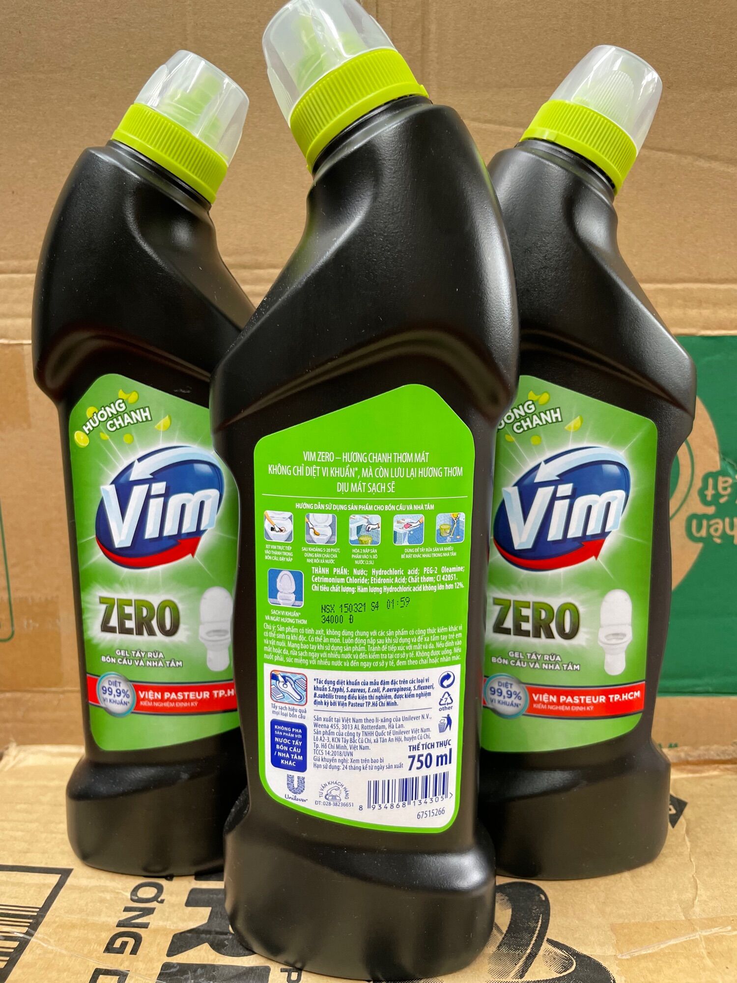 Tẩy Bồn Cầu Vim Zero Mảng Bám 750ml