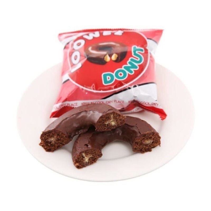 COMBO 12 GÓI BÁNH  DOOWEE DONUT PHỦ SOCOLA (mùi SÔ-CÔ-LA)