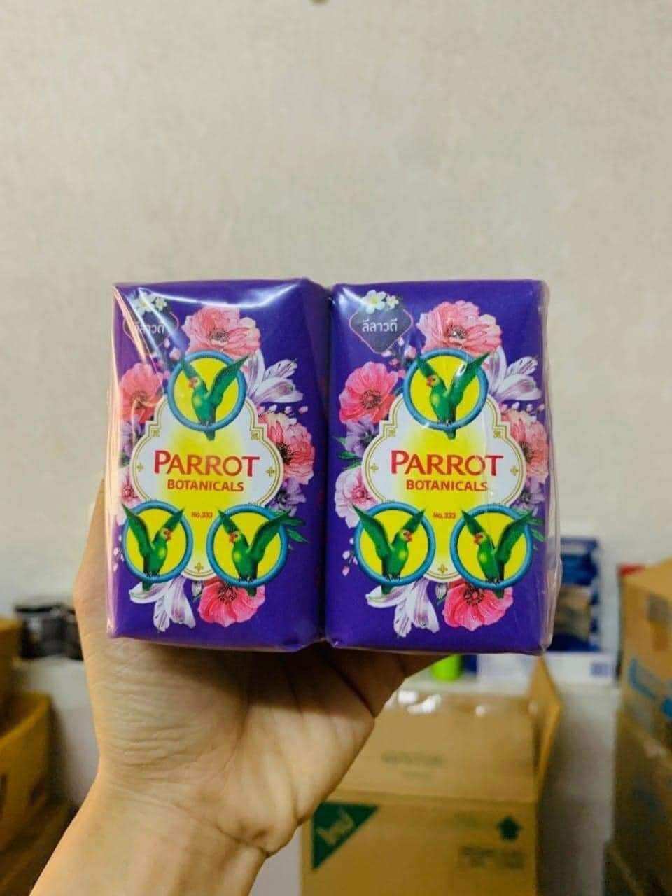 Lốc 6 cục xà phòng vẹt parrot thái lan