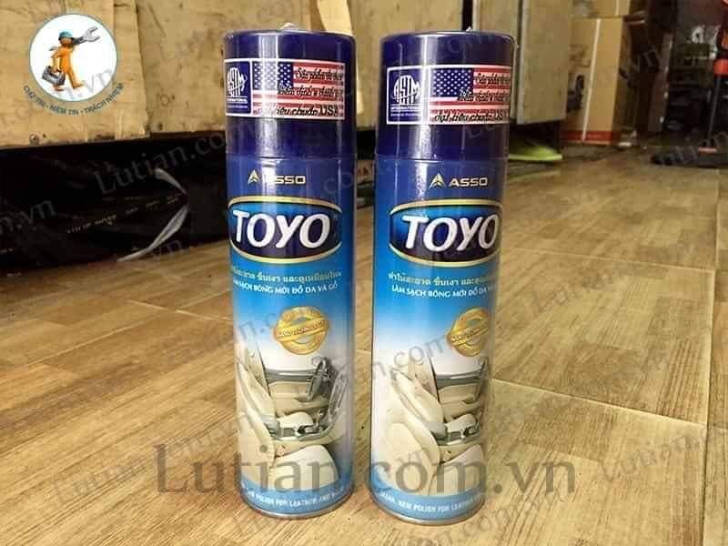 Chai xịt bóng đồ da và gỗ Toyo