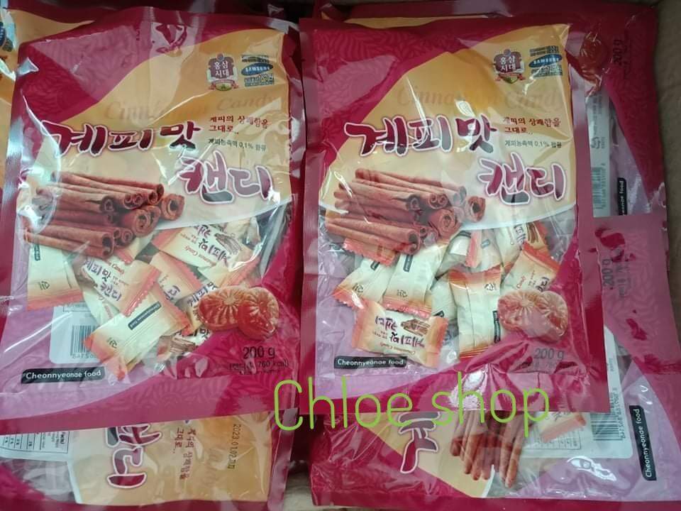 Kẹo sâm quế Hàn Quốc 200gr
