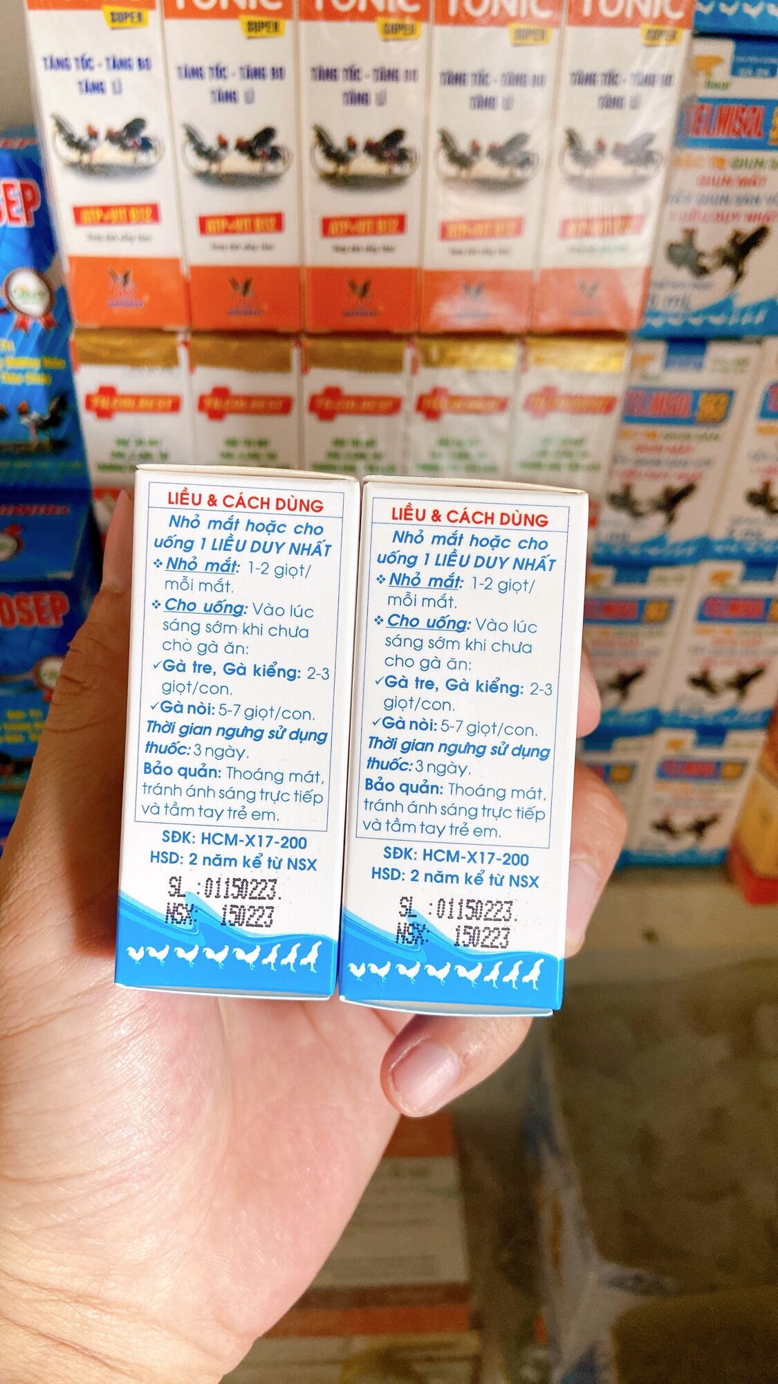 Telmisol 563 tẩy giun sán, giun mắt trên gà, chim cảnh lọ 50ml
