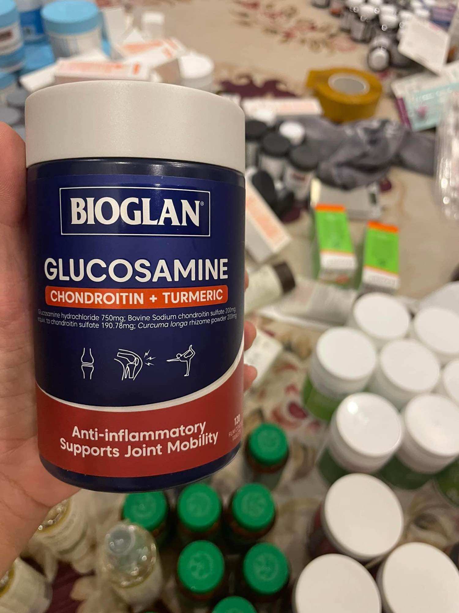 Viên uống bổ khớp Bioglan Glucosamine Chondroitin Turmeric 120 viên