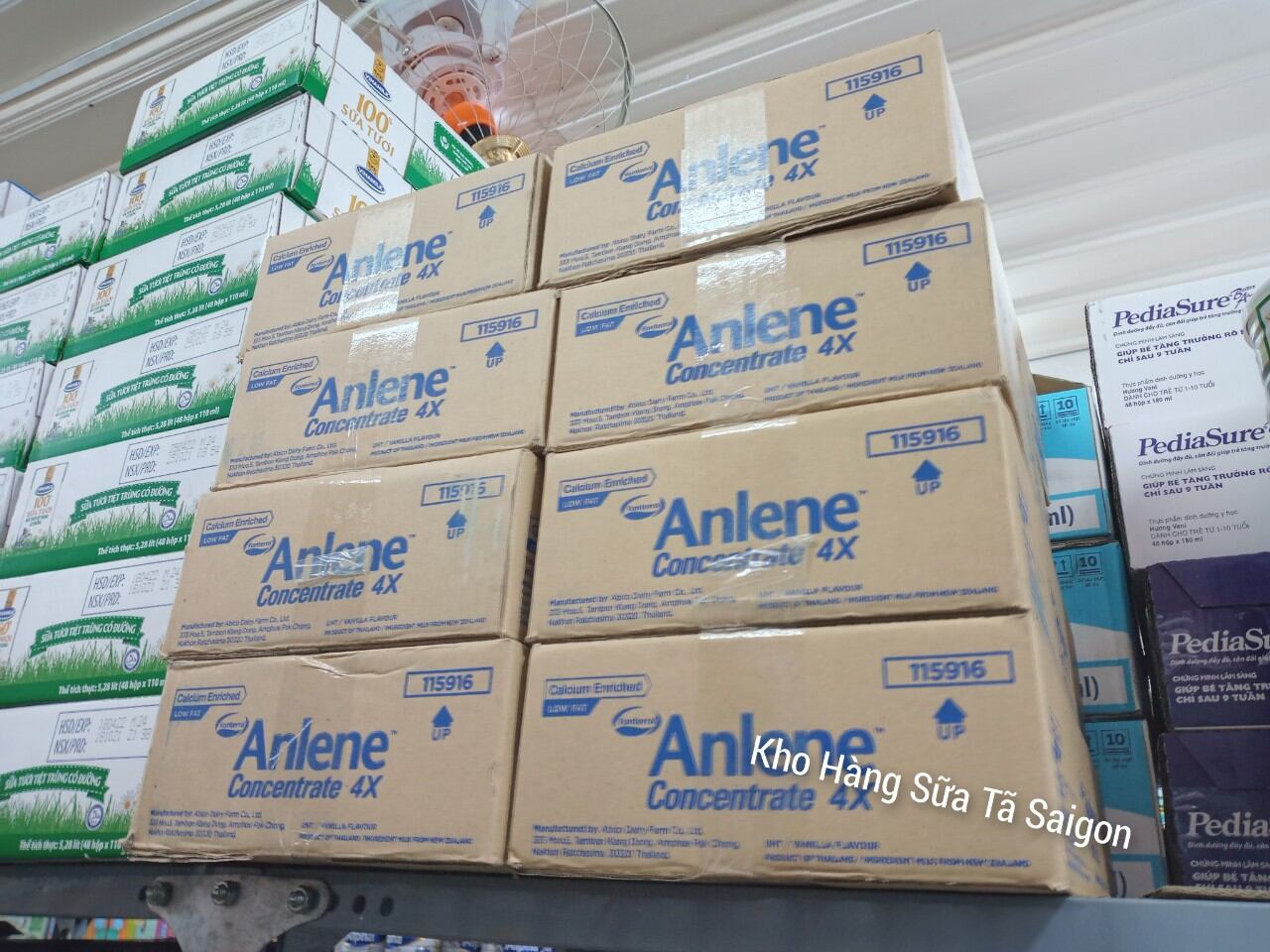Sữa Anlene nước thùng  48 hộp x 125ml . Date xa