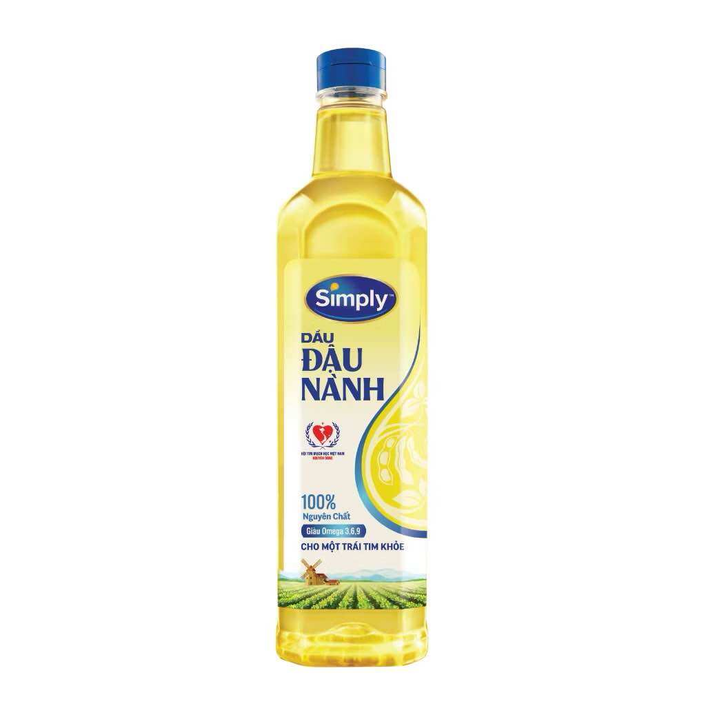Dầu Ăn Đậu Nành Simply 1L