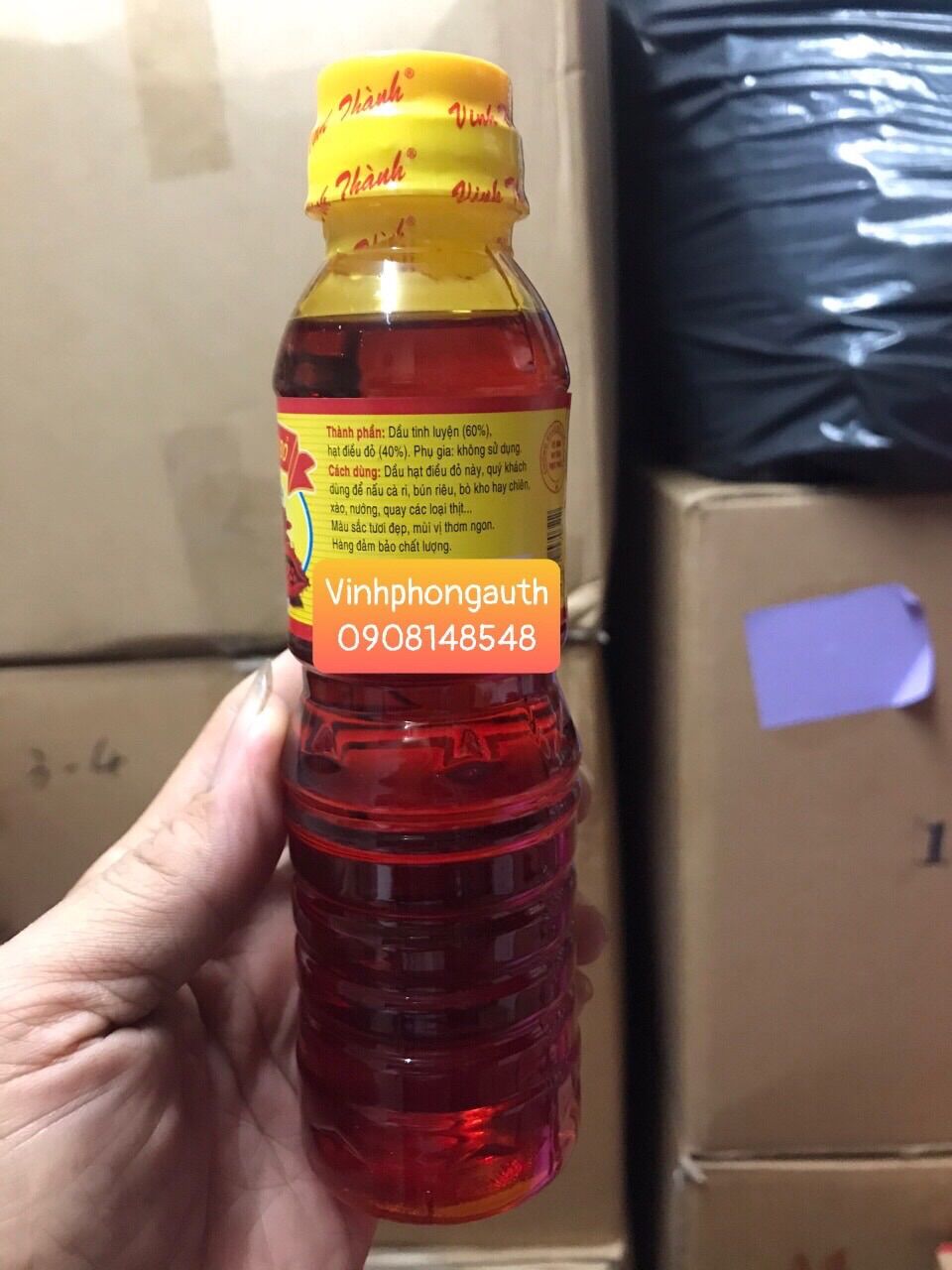 Dầu hạt điều đỏ Vinh Thành 250ml