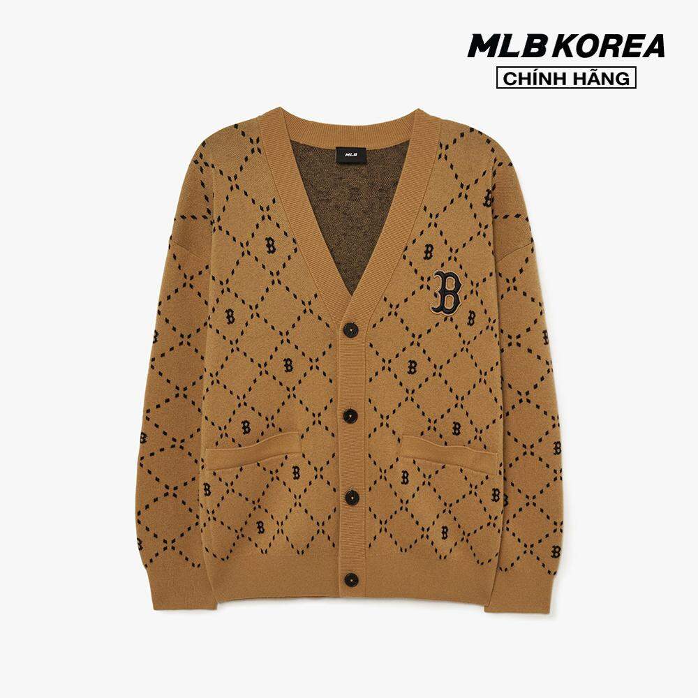 Mlb - áo khoác cardigan unisex cổ v tay dài dia monogram 3akcm0134-43cal