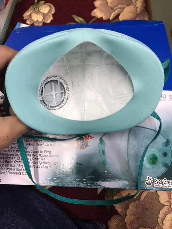 Khẩu trang C750V Han Quốc có van thở, chống độc, chống bụi